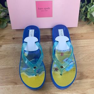 Kate Spade New York Blue Rio Flip-Flop Sandals, 10M